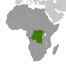 Congo, Democratic Republic of the in Africa