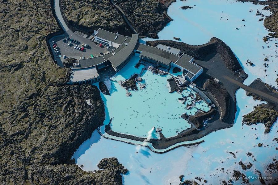 aerial view of Blue Lagoon