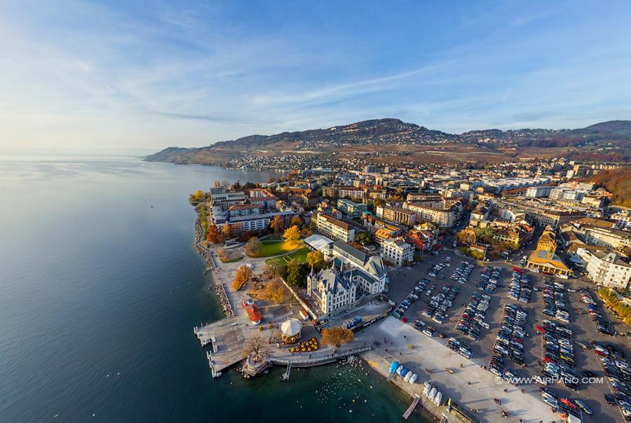 Aile Castle, Vevey, Swiss Riviera, © AirPano 