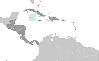 Cayman Islands in Central America and Caribbean