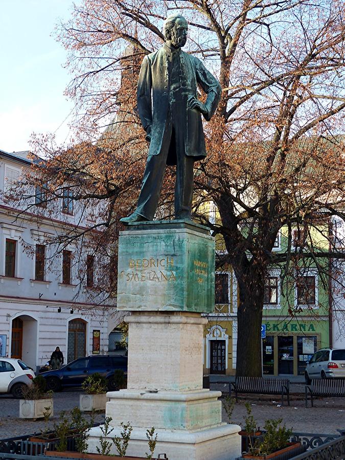 Litomysl - Marketplace - Bedrich (Friedrich) Smetana Monument