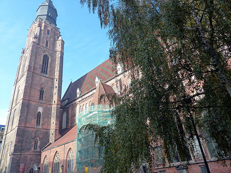 Wroclaw - Gothic Elisabeth Church from the 14th century