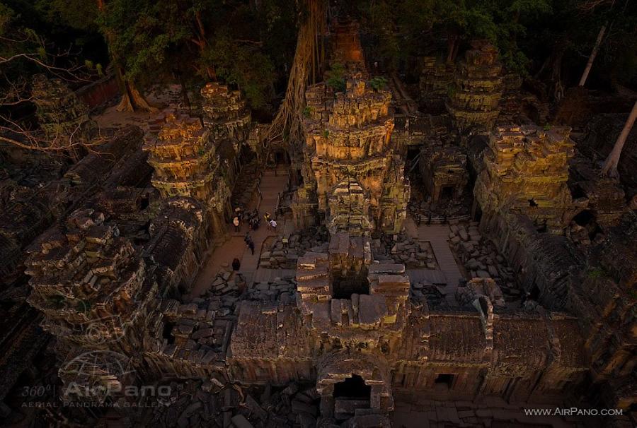 Ta Prohm temple, Angkor, Cambodia, © AirPano 