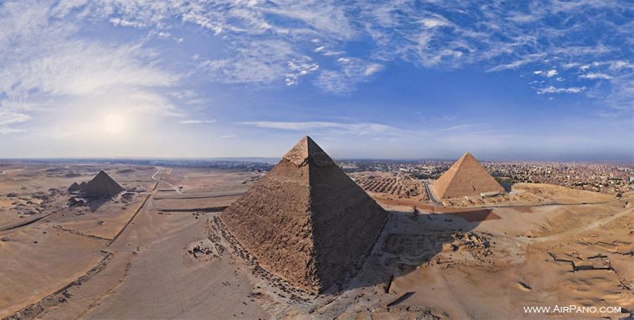 The Giza Necropolis, Egypt, © AirPano 