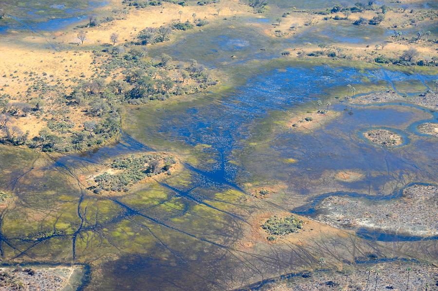 Flight over Okavango