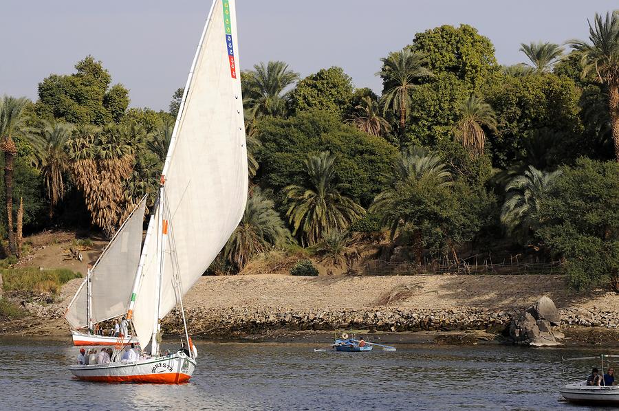 Nile Cataract near Aswan - Felucca