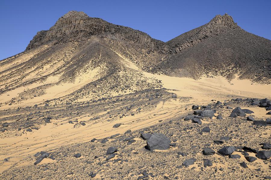 Western Desert - Black Volcanic Hills