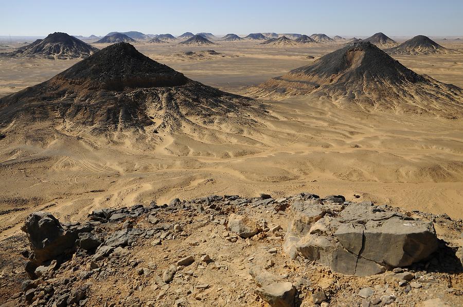 Western Desert - Black Volcanic Hills