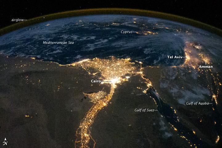 Egypt at night
