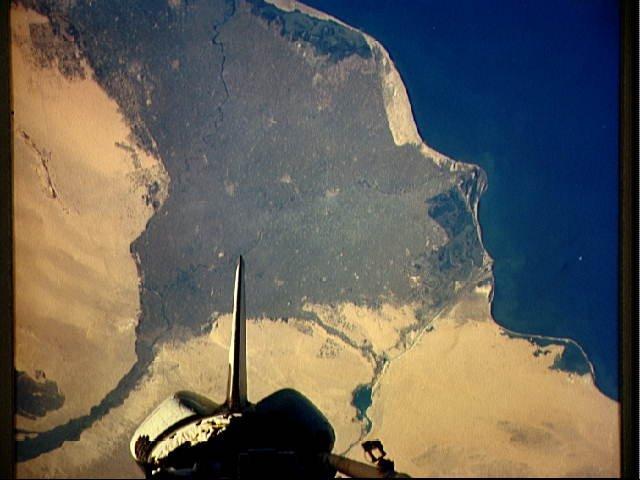 Nile Delta, space shuttle view