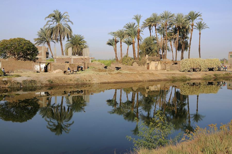 Branch of the Nile near Dendera