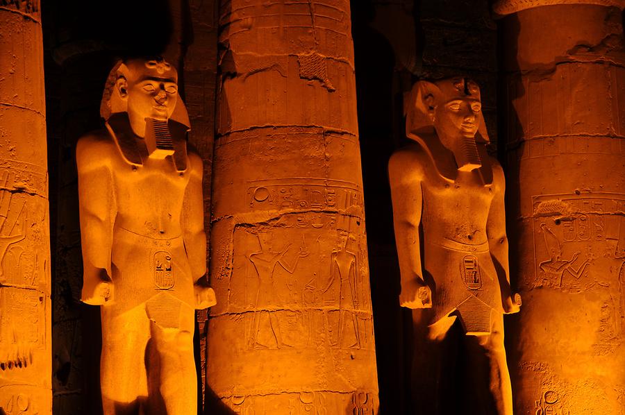 Luxor Temple Complex at Night