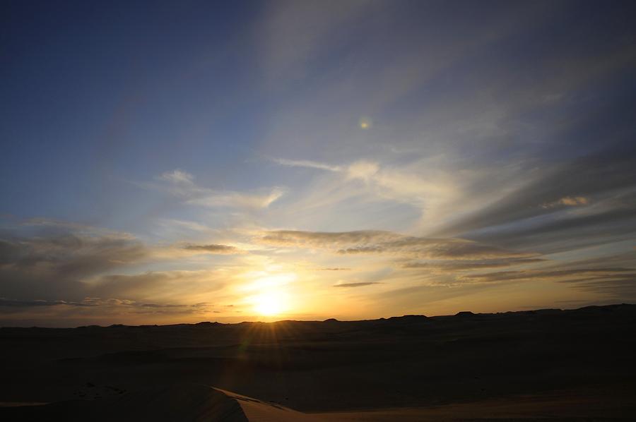 Libyan Desert at Sunset