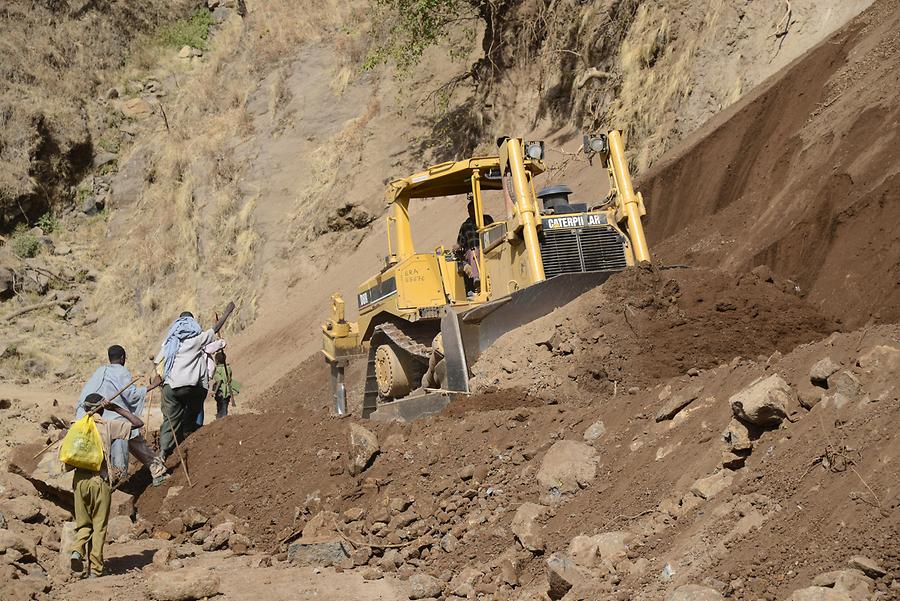 Simien Mountains - Road Works