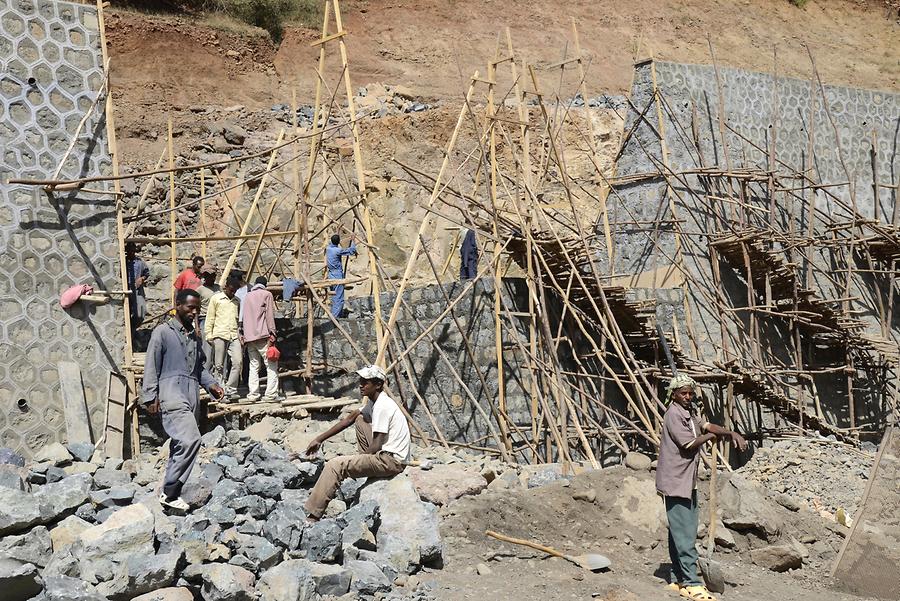 Simien Mountains - Road Works