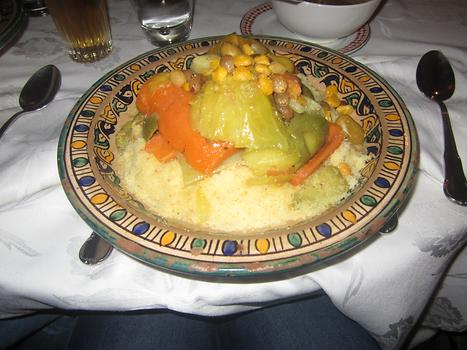 Traditional Couscous, a North African dish of small steamed balls of semolina, Photo: © K. Wasmeyer 2016