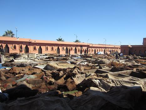 Tannery at the east side of the Medina, Photo: © K. Wasmeyer 2016