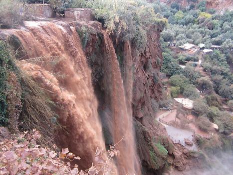 Ouzoud waterfalls - red from the weather, Photo: © K. Wasmeyer 2016