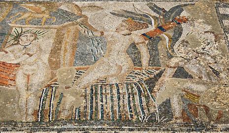 Mosaik, Diana entsteigt dem Bade