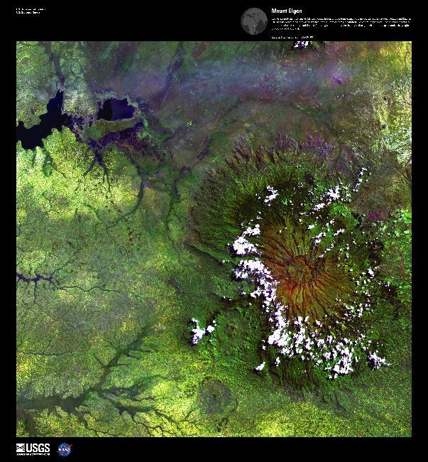 Mount Elgon, Satellite Image