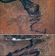 Victoria Falls, Satellite Image