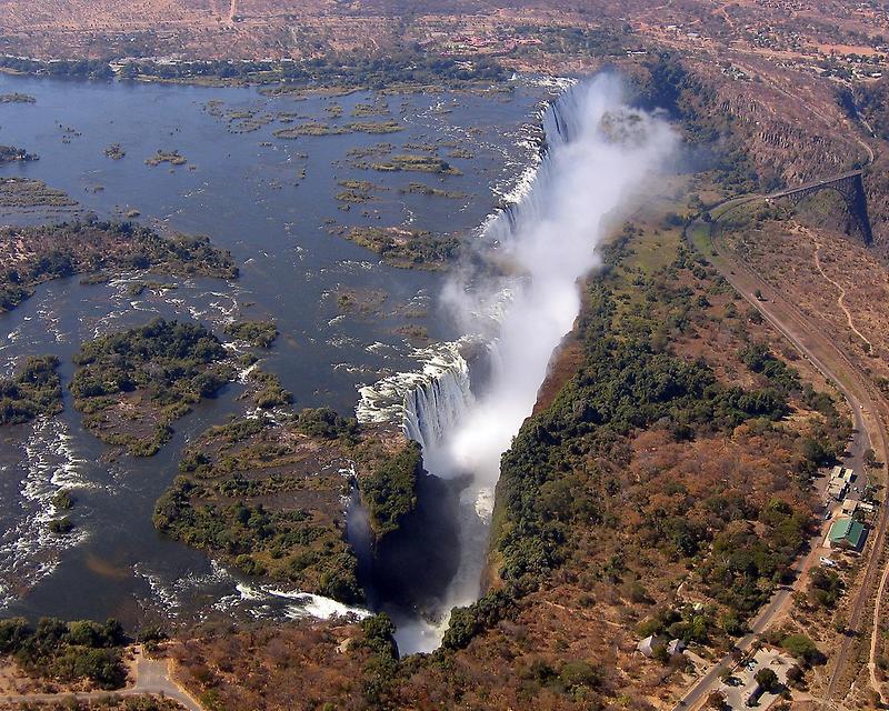Victoria Falls, Aerial View