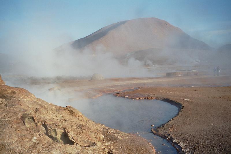 Geysers at daybreak