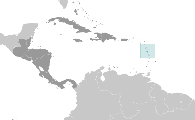 Dominica in Central America and Caribbean
