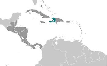 Haiti in Central America and Caribbean
