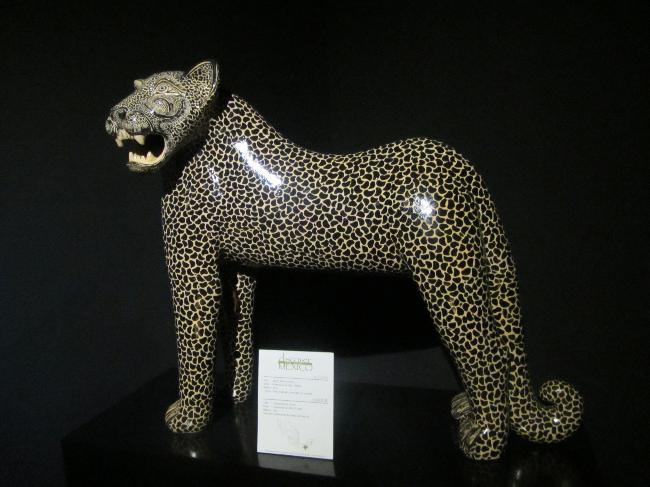 Snarling jaguar