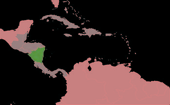 Nicaragua in Central America and Caribbean