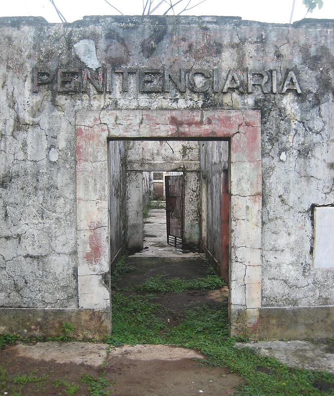 Ruins of a jungle prison
