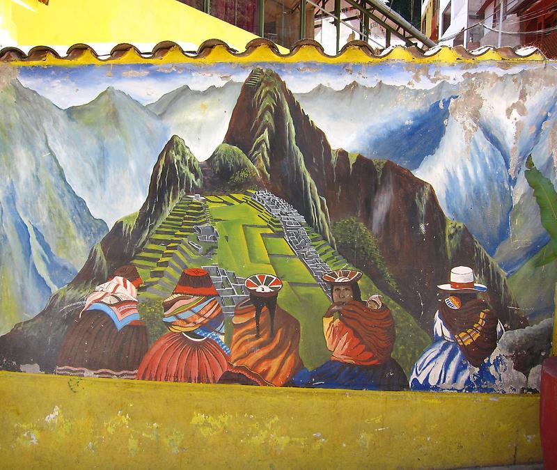 Mural of Machu Picchu