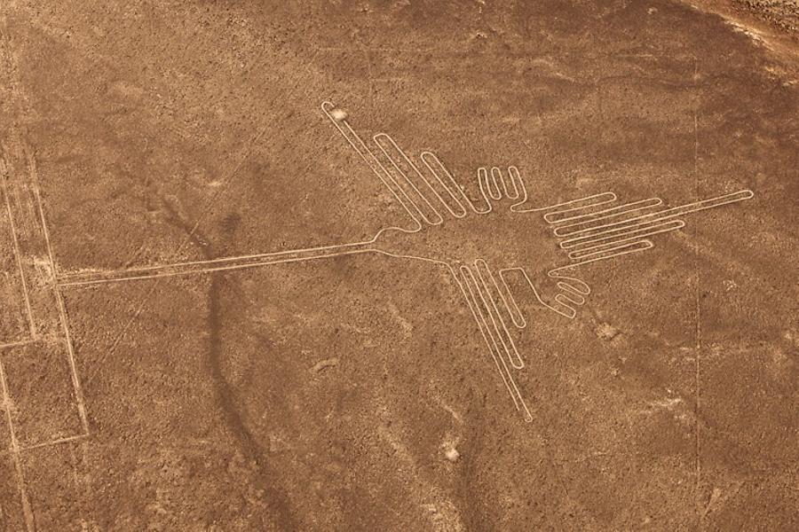 Nazca lines, the Colibri, © AirPano 