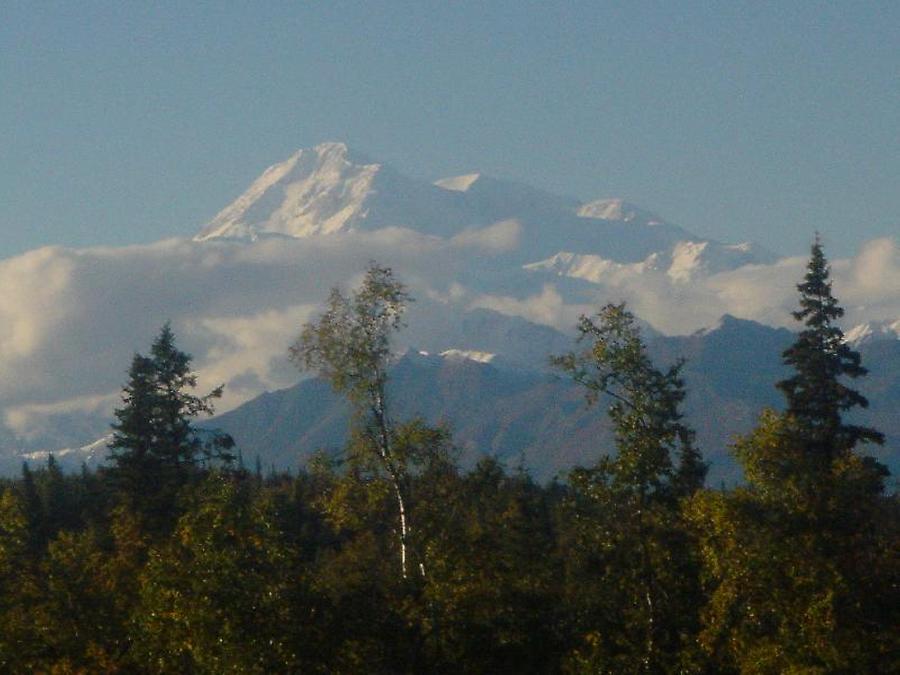Photo: H. Maurer, 2005, Mount McKinley as seen from Denali Lodge
