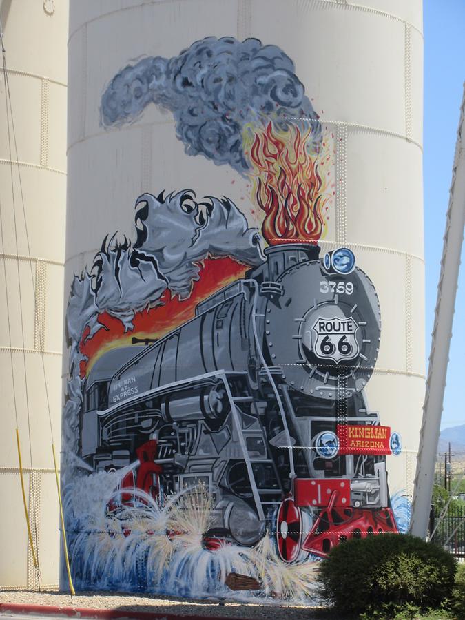 Kingman - Steam Locomotive Mural