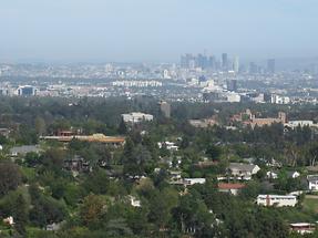 LA Getty Center Blick auf LA (1)