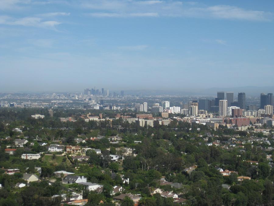 LA Getty Center Blick auf LA