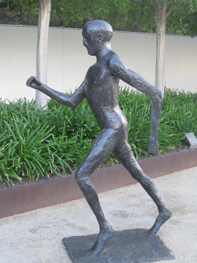 LA Getty Center Sculpture Garden Running Man Elisabeth Frink