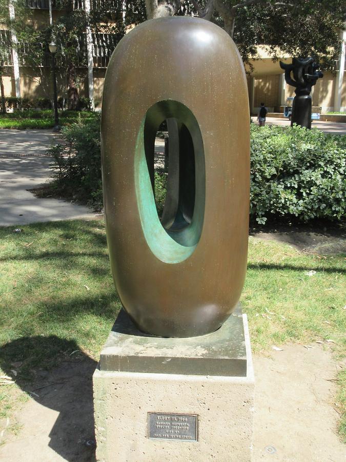 UCLA Franklin D. Murphy Sculpture Garden - 'Elegy' by Barbara Hepworth 1966
