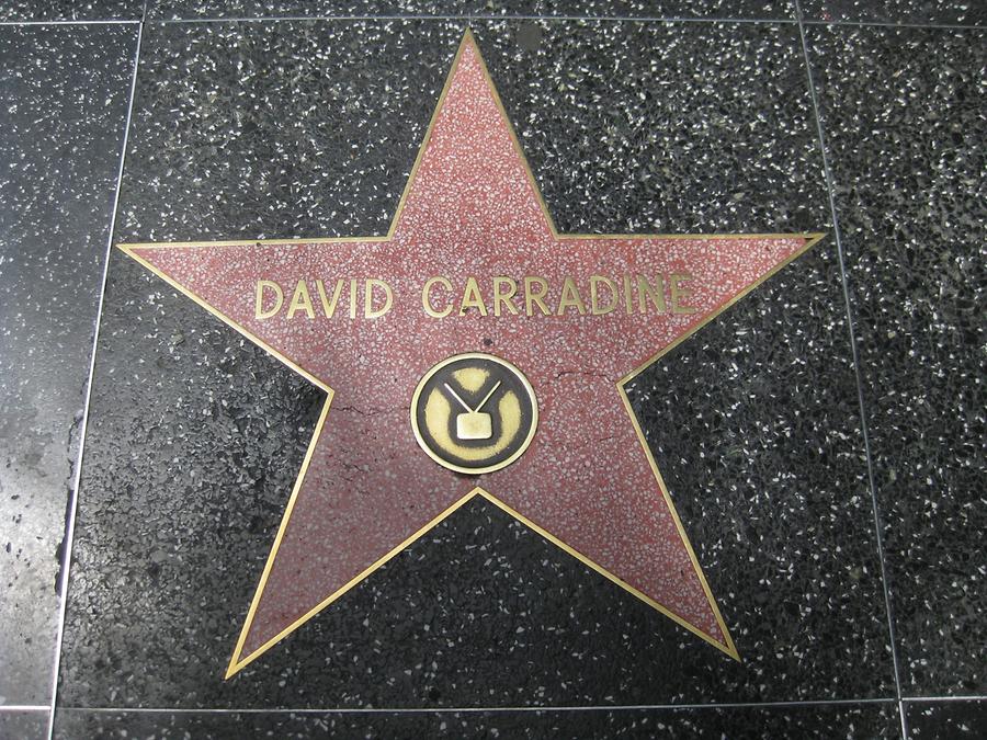 Hollywood Walk of Fame David Carradine Star