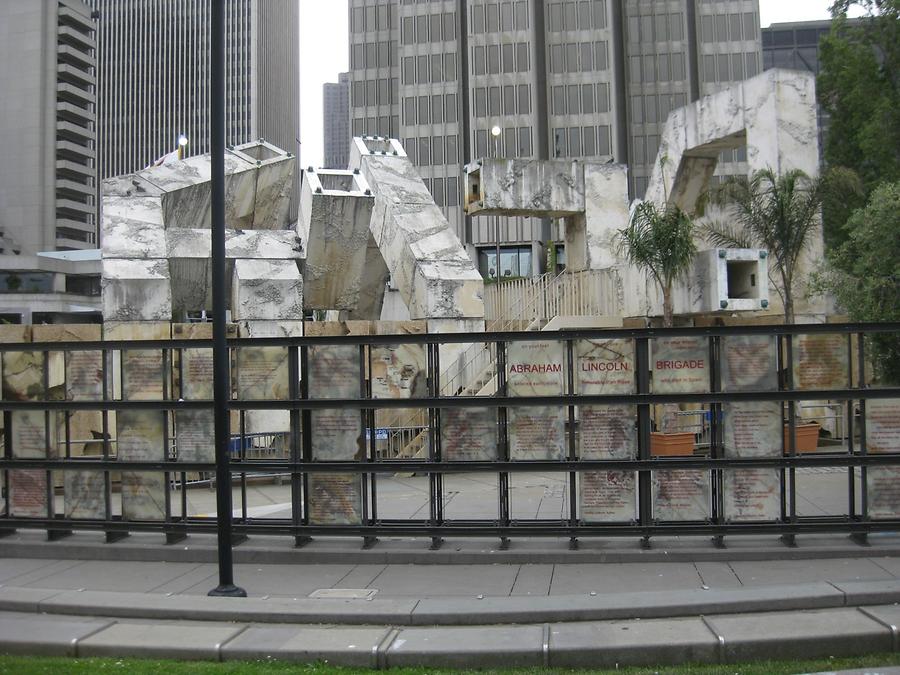 San Francisco Embarcadero Justin Herman Plaza Abraham Lincoln Brigade Memorial