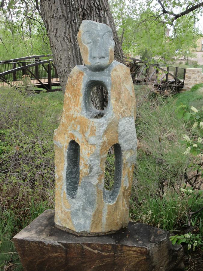 Loveland - Chapungu Sculpture Park - 'Moses - Man of Heart' by Bernard Takawira 1987IMG