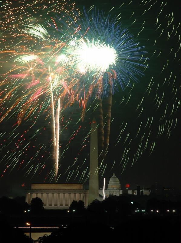 Fireworks in Washington