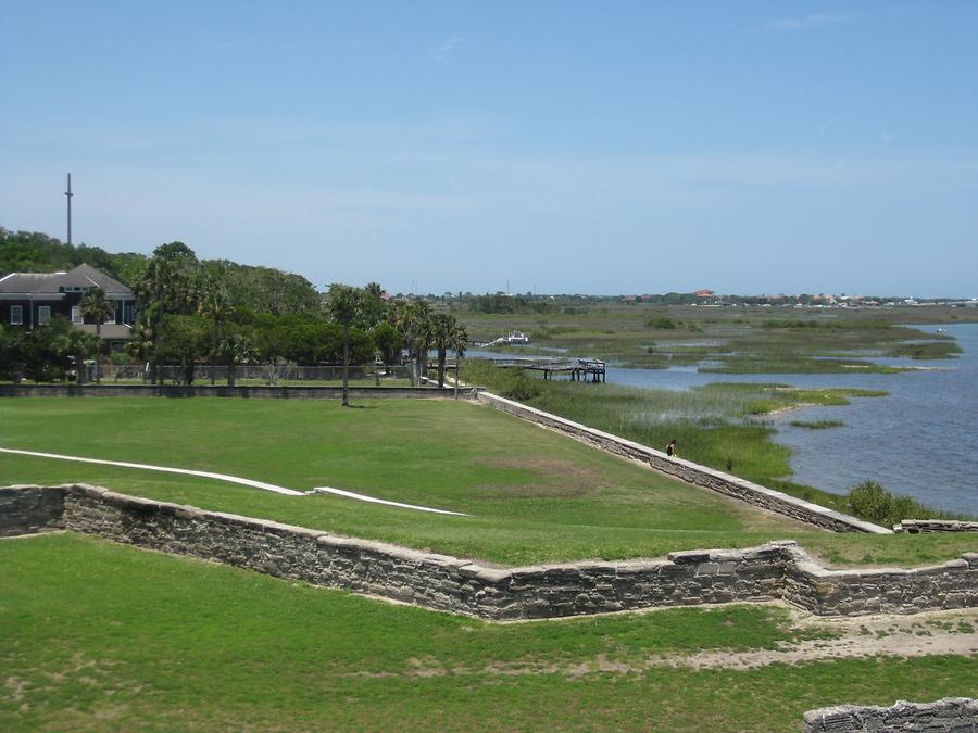 St. Augustine Castillo de San Marcos view to the Atlantic Ocean