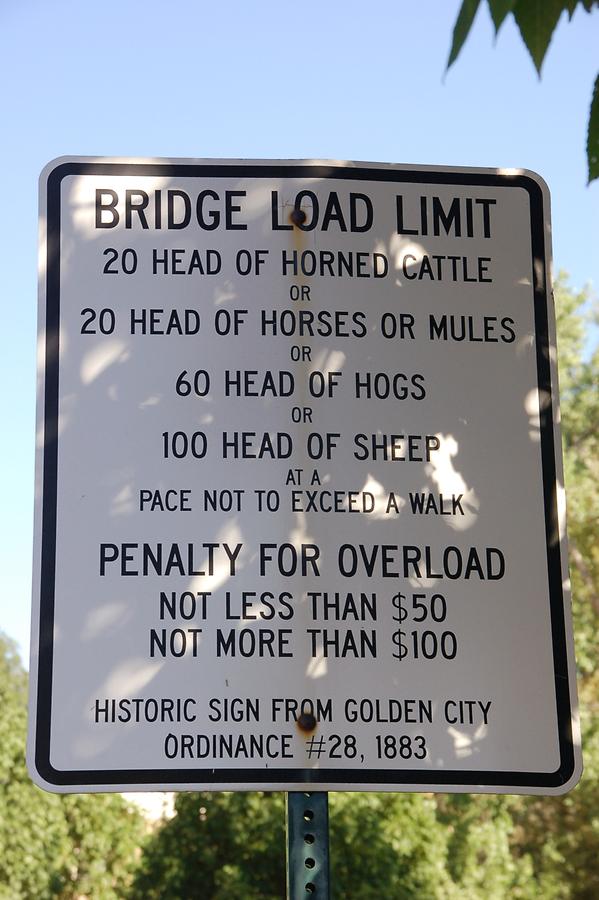 Limits for the bridge in Golden