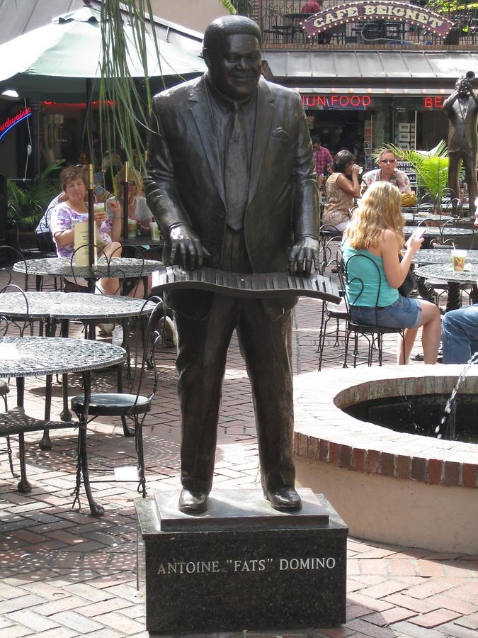 New Orleans Bourbon Street Fat Domino Statue