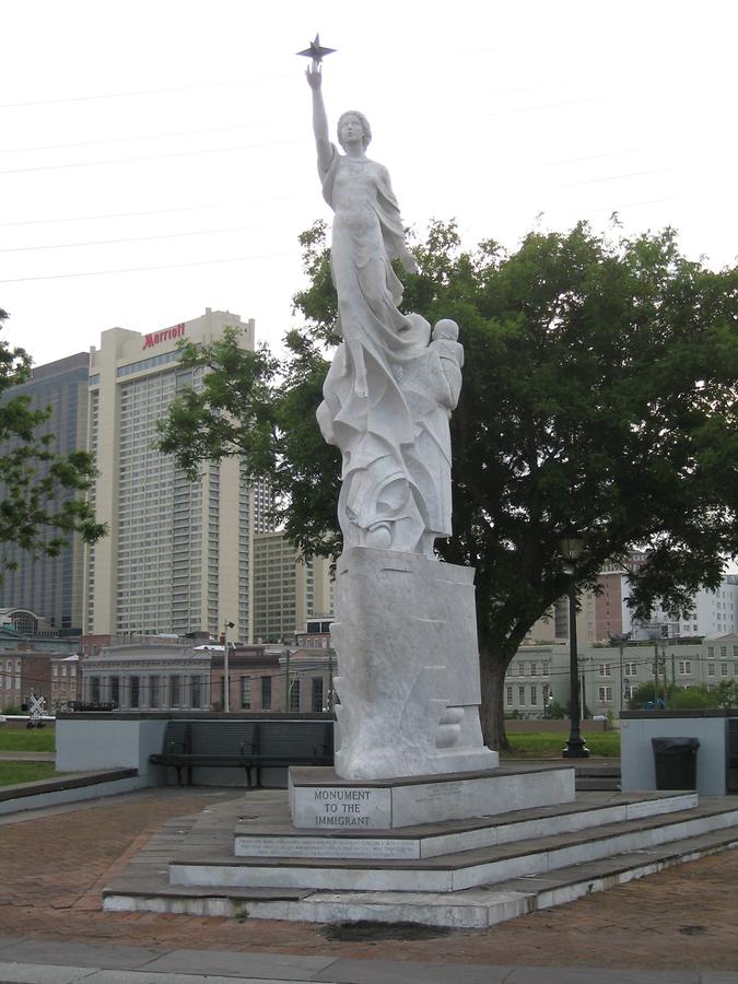 New Orleans Mississippi Waterfront Monument to the Immigrants