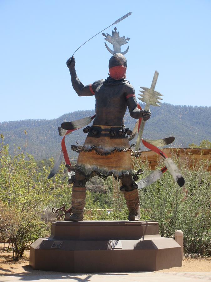 Santa Fe - The Museum of Indian Arts & Culture - 'Apache Mountain Spirit Dancer' by Craig Dan Goseyun 1995
