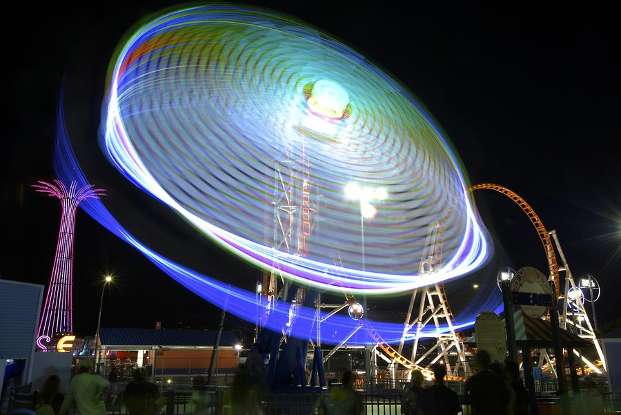 Coney Island - Theme Park at Night